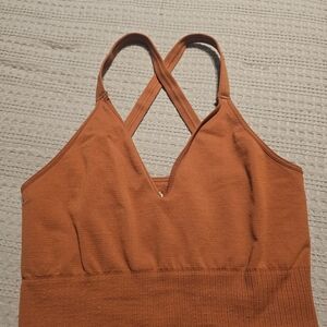 Hollister Cross-Back Bralette in Rust